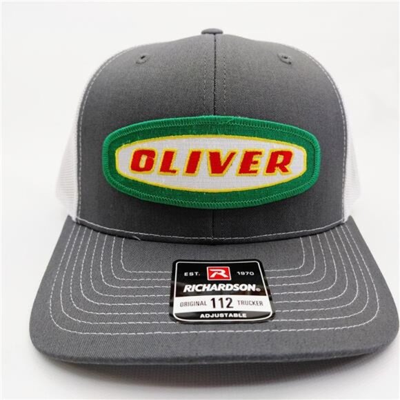 Oliver Tractor Trucker Hat Richardson 112 Snapback Mesh Cap Farm Equipment Patch main image 9